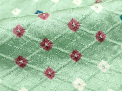平和屋着物■上質な小紋　総絞り　菱繋ぎ　正絹　逸品　DABH1359qa