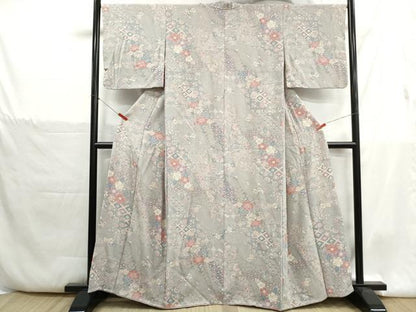 平和屋着物■上質な小紋　辻が花　正絹　逸品　DABH1373qa