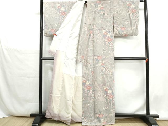 平和屋着物■上質な小紋　辻が花　正絹　逸品　DABH1373qa
