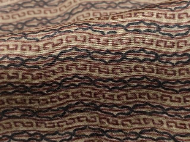 平和屋着物■男性　本場染大島　横段文　正絹　逸品　DABH1381qa
