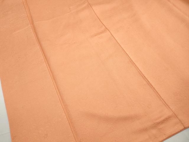 平和屋着物■上質な色無地　小花地紋　深支子色　正絹　逸品　DABH1385qa