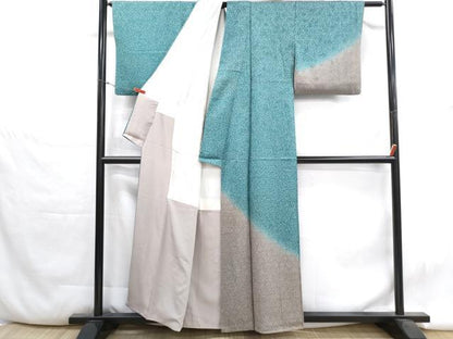 平和屋着物■訪問着　霞文　暈し染め　正絹　逸品　DABH1391qa