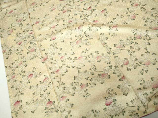 平和屋着物■上質な小紋　手描き　草花文　金彩　正絹　逸品　DABH1401qa