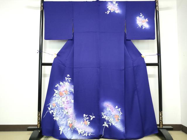 平和屋着物■訪問着　草花文　暈し染め　正絹　逸品　DABH1404qa