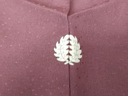 平和屋着物■上質な色無地　霞地紋　煤竹色　正絹　逸品　DABH1406qa