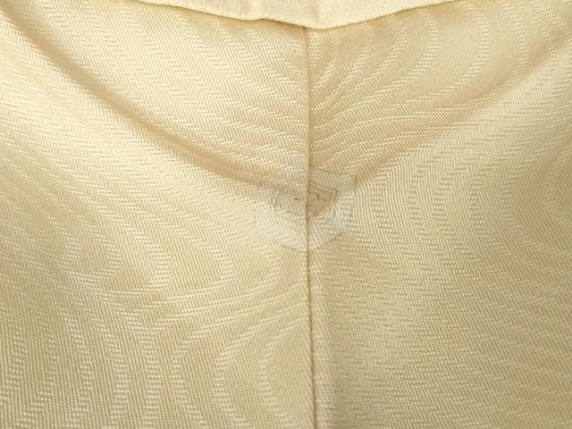 平和屋着物■上質な色無地　流水地紋　蜂蜜色　正絹　逸品　DABH1410qa