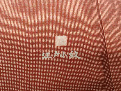 平和屋着物■江戸小紋　作家物　角通し　正絹　逸品　DABH1411qa