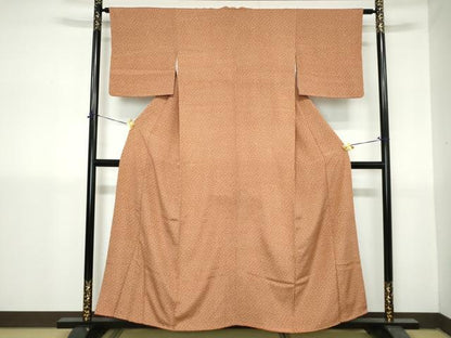 平和屋着物■上質な小紋　大小あられ　正絹　逸品　DABH1415qa