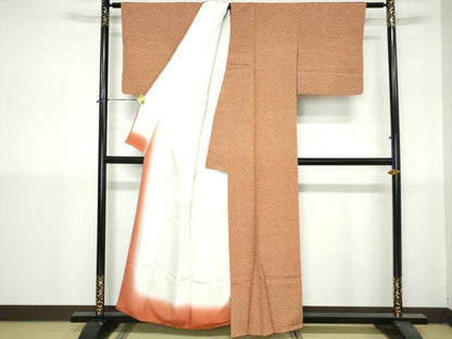平和屋着物■上質な小紋　大小あられ　正絹　逸品　DABH1415qa