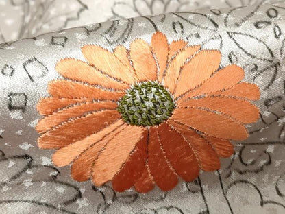 平和屋着物■中国三大刺繍　相良刺繍　訪問着　手描き　絵巻草花文　暈し染め　阪急百貨店扱い　正絹　逸品　DABH1416qa