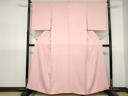 平和屋着物■上質な色無地　花唐草地紋　虹色　正絹　逸品　DABH1419qa