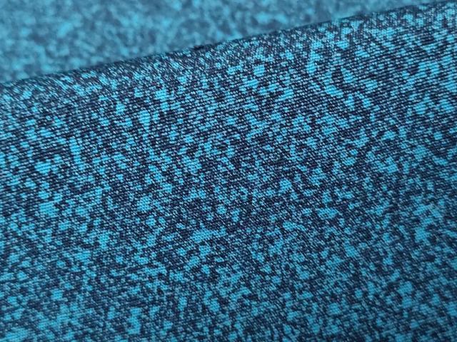 平和屋着物■上質な小紋　霞文　たたき染め　正絹　逸品　DABH1422qa