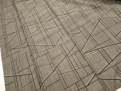 平和屋着物■本場大島紬　7マルキ　幾何学文　正絹　逸品　DABH1426qa