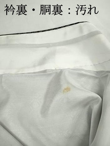 平和屋着物■上質な紬　幾何学青海波文　黒地　正絹　逸品　DABH1437qa
