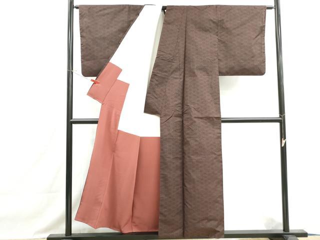 平和屋着物■本場大島紬　7マルキ　麻の葉文　正絹　逸品　DABH1438qa