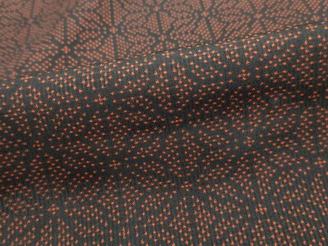 平和屋着物■本場大島紬　7マルキ　麻の葉文　正絹　逸品　DABH1438qa