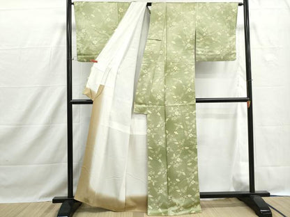平和屋着物■上質な小紋　草花文　正絹　逸品　DABH1439qa