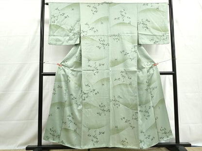 平和屋着物■上質な小紋　手描き　楓動物文　暈し染め　正絹　逸品　DABH1440qa