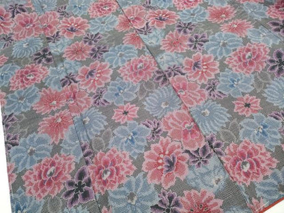 平和屋着物■本場大島紬　7マルキ　舞花文　正絹　逸品　DABH1442qa