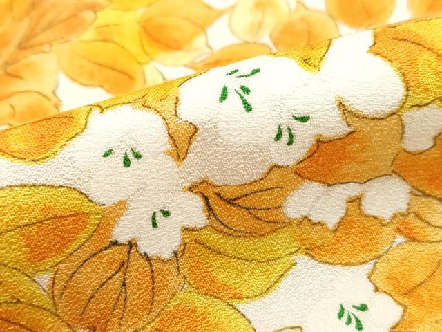 平和屋着物■上質な小紋　手描き　草花文　暈し染め　正絹　逸品　DABH1449qa