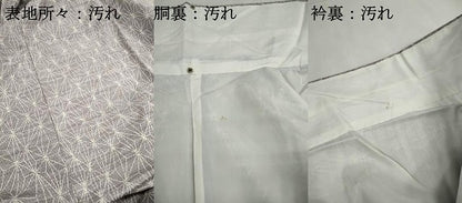 平和屋着物■上質な紬　麻の葉文　正絹　逸品　DABH1450qa