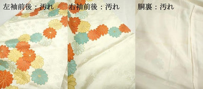 平和屋着物■豪華振袖　駒刺繍　菊尽くし　金彩　正絹　逸品　DABH1453qa　