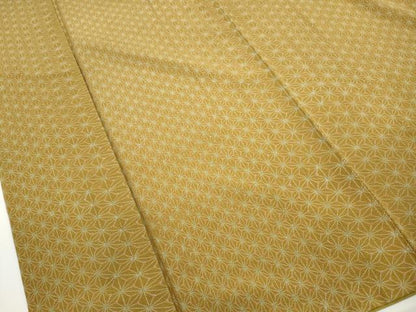 平和屋着物■上質な小紋　麻の葉文　正絹　逸品　DABH1461qa