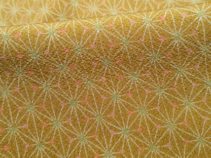 平和屋着物■上質な小紋　麻の葉文　正絹　逸品　DABH1461qa
