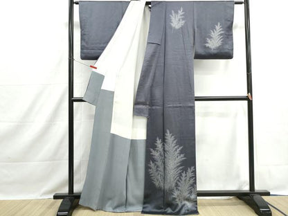 平和屋着物■訪問着　草葉文　正絹　逸品　DABH1466qa