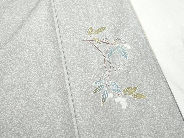 平和屋着物■訪問着　友禅　草葉文　暈し染め　正絹　逸品　DABH1469qa