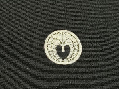 平和屋着物■豪華黒留袖　駒刺繍　鏡裏鳳凰花文　暈し染め　金彩　正絹　逸品　DABH1477qa