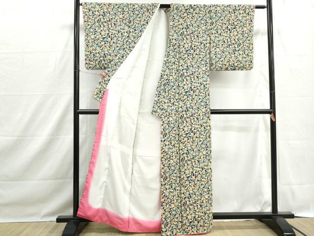 平和屋着物■上質な小紋　枝梅文　正絹　逸品　DABH1480qa