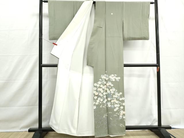平和屋着物■豪華色留袖　流水枝梅文　菊　金彩　正絹　逸品　DABH1487qa