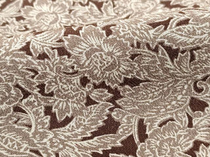 平和屋着物■上質な小紋　型染め　更紗花文　正絹　逸品　DABH1489qa