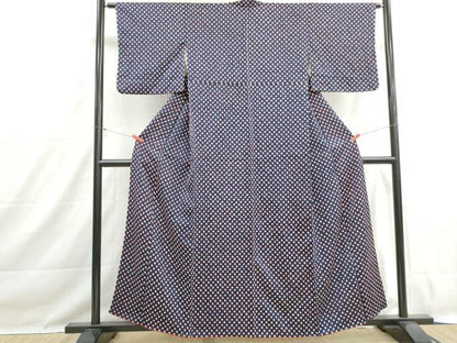 平和屋着物■上質な小紋　総絞り　正絹　逸品　DABH1491qa