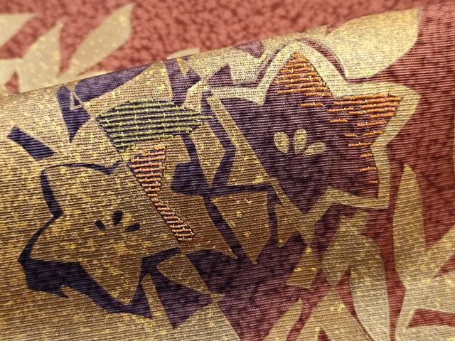平和屋着物■訪問着　竹屋町刺繍　草花文　暈し染め　金彩　鈴乃屋扱い　正絹　逸品　DABH1493qa