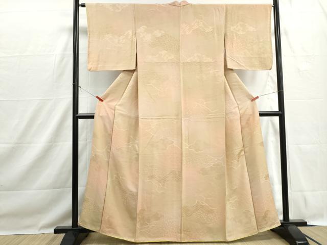 平和屋着物■上質な小紋　吉祥花文　暈し染め　正絹　逸品　DABH1494qa