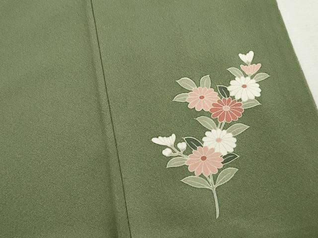 平和屋着物■訪問着　刺繍　花鼓文　横笛　暈し染め　金彩　正絹　逸品　DABH1497qa