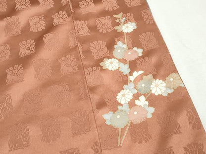 平和屋着物■訪問着　地紙椿花文　暈し染め　金彩　正絹　逸品　DABH1498qa
