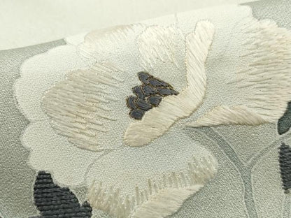 平和屋着物■訪問着　刺繍　枝花文　正絹　逸品　DABH1500qa
