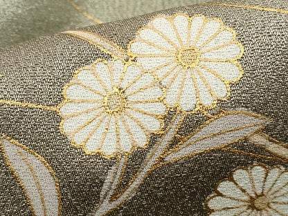 平和屋着物■訪問着　草花文　暈し染め　金彩　正絹　逸品　DABH1501qa