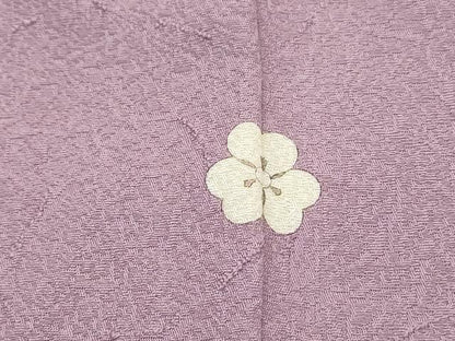 平和屋着物■上質な色無地　霞地紋　紅藤色　ますいわ屋扱い　正絹　逸品　DABH1504qa