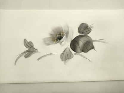 平和屋着物◎九寸名古屋帯　手描き　草花文　DABH1549cd