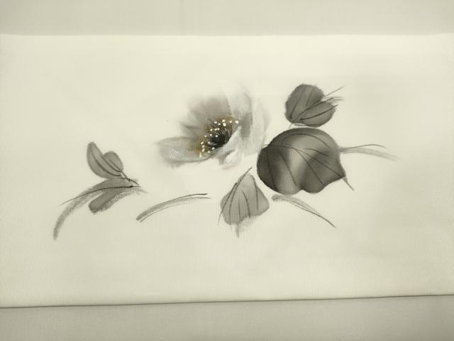 平和屋着物◎九寸名古屋帯　手描き　草花文　DABH1549cd