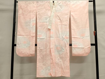 平和屋着物■振袖用長襦袢　無双仕立て　舞梅文　暈し染め　洗える着物　DABH1560cd