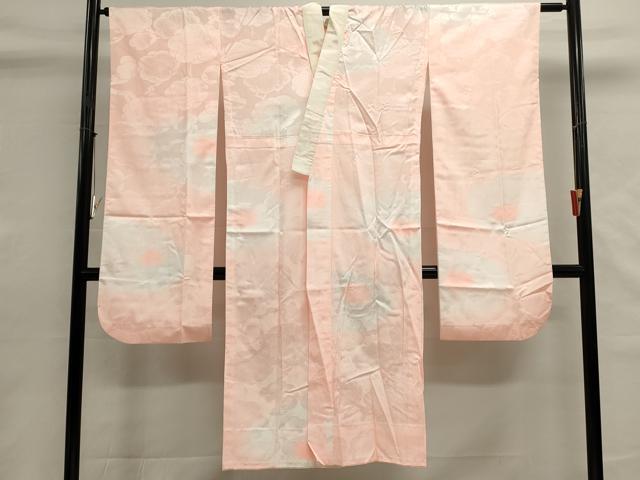平和屋着物■振袖用長襦袢　無双仕立て　舞梅文　暈し染め　洗える着物　DABH1560cd