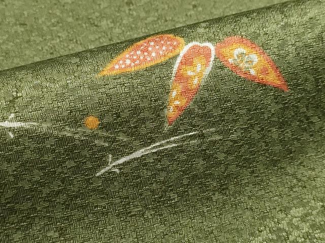 平和屋着物■小紋　笹松葉文　洗える着物　DABH1561cd