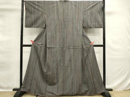 平和屋着物■上質な紬　間道　正絹　逸品　DABH1562cd