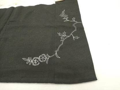 平和屋着物■豪華黒留袖　総刺繍　花鳥文　金銀糸　正絹　逸品　DABH1564cd