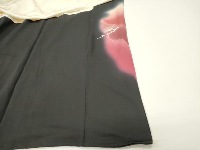 平和屋着物■豪華黒留袖　総刺繍　飛鳥文　暈し染め　金彩　正絹　逸品　DABH1565cd